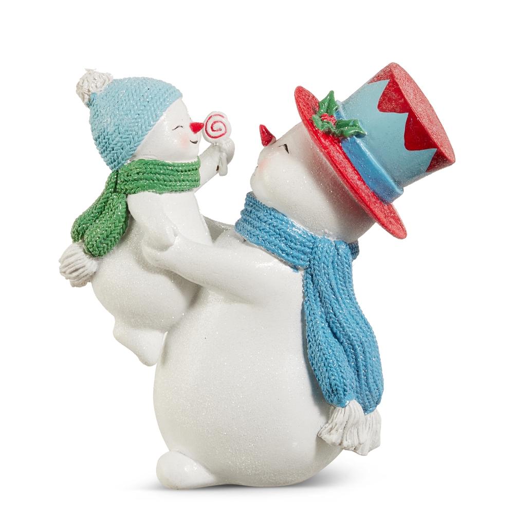 RAZ Imports 6.5" Jolly Snowman and Child