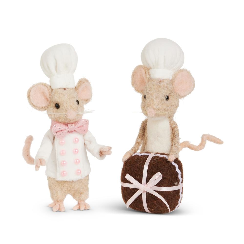 RAZ Imports 6.5" Pastry Chef Mouse Ornament