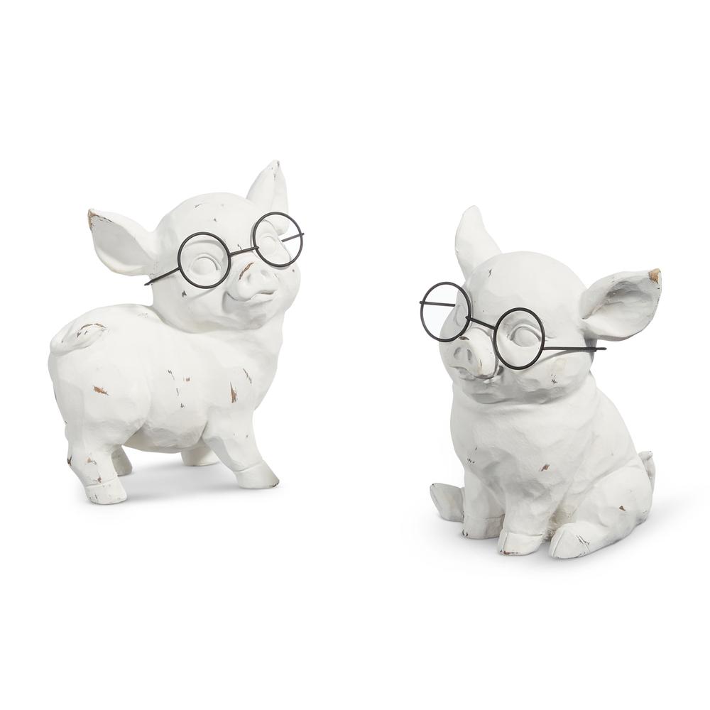 RAZ Imports 6.5" Pig with Glasses