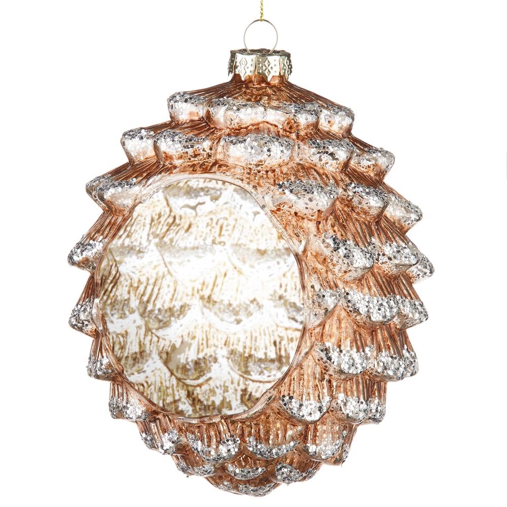 RAZ Imports 6.5" Pinecone Candle Holder Ornament