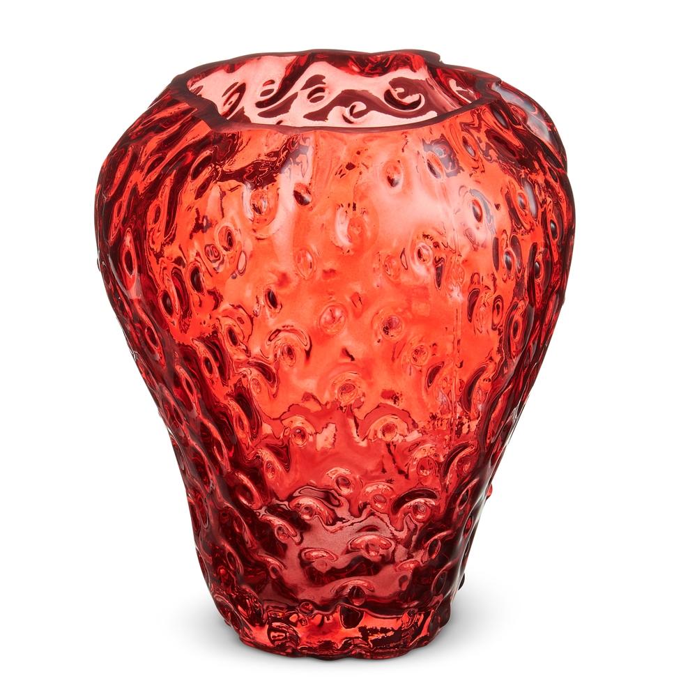 RAZ Imports 6.5" Strawberry Bouquet Vase