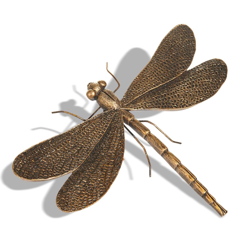 RAZ Imports 6.75" Antique Gold Dragonfly