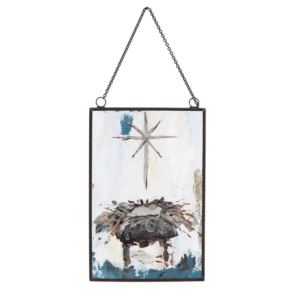 RAZ Imports 6" Baby Jesus in Manger Ornament