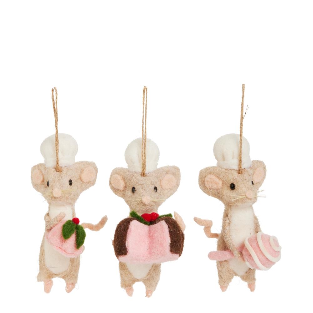 RAZ Imports 6" Baker Mouse with Treats Ornament