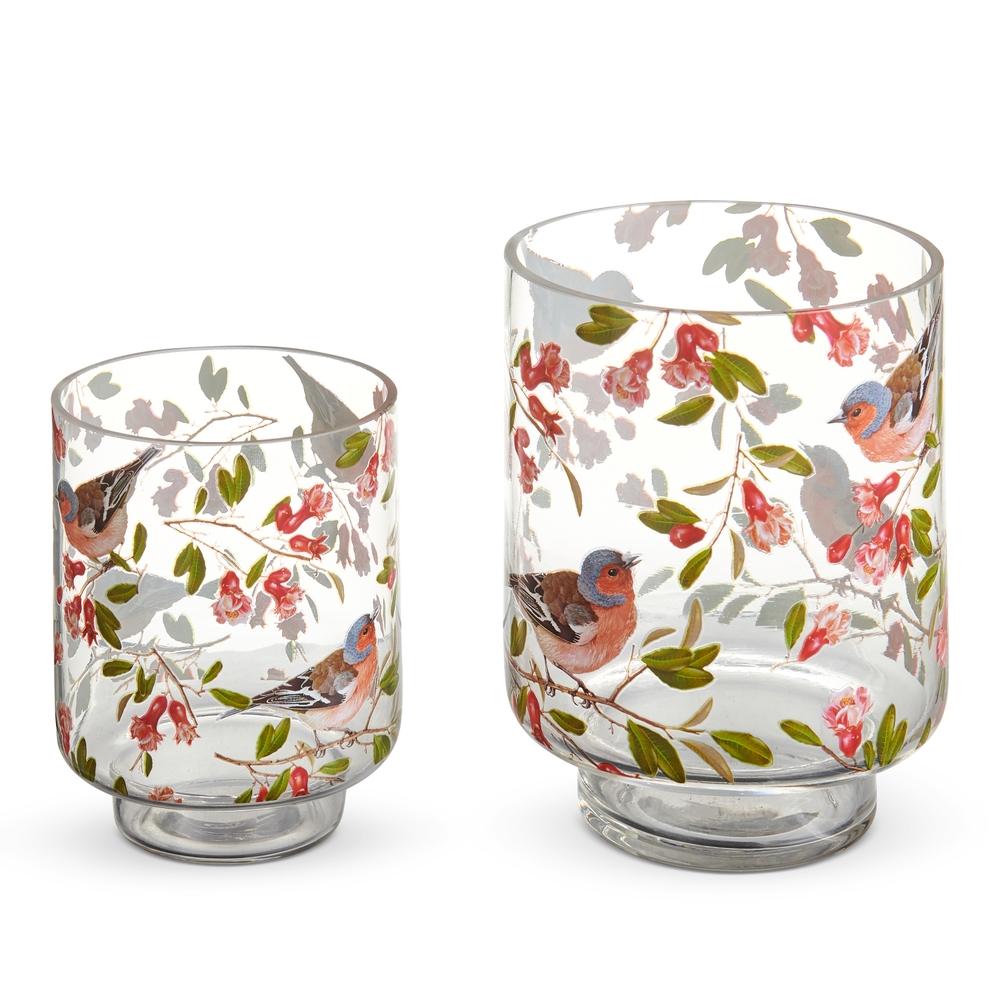 RAZ Imports 6" Bird Floral Pattern Containers