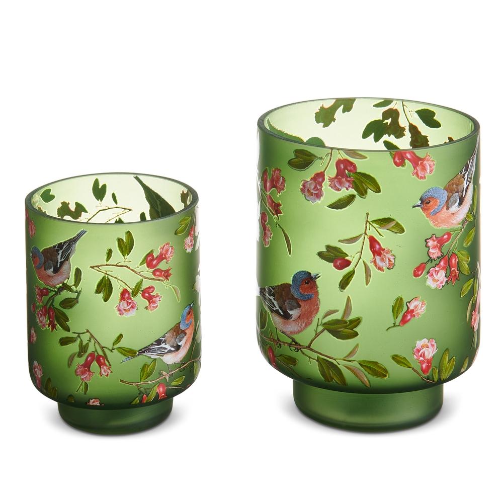 RAZ Imports 6" Bird Floral Pattern Containers