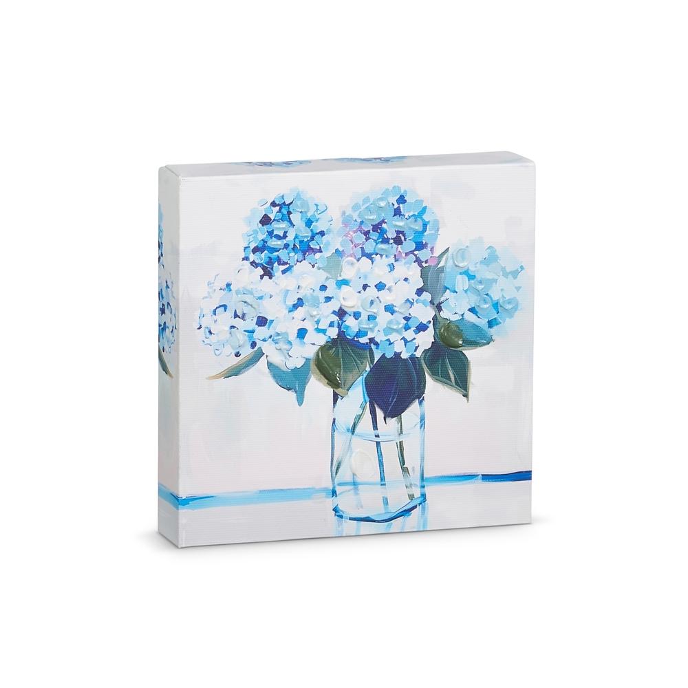 RAZ Imports 6" Blue Floral Wall Art