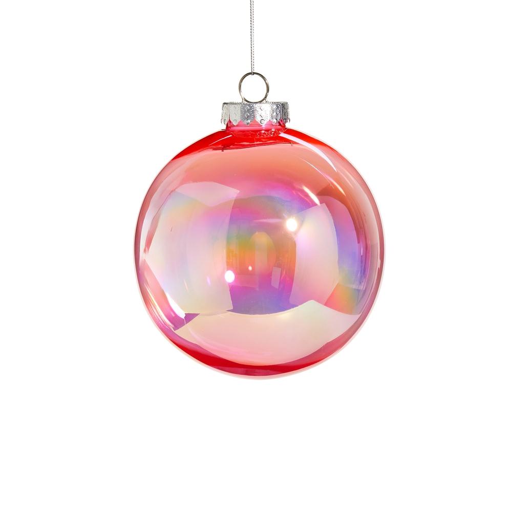 RAZ Imports 6" Bright Pink Seamless Iridescent Ball