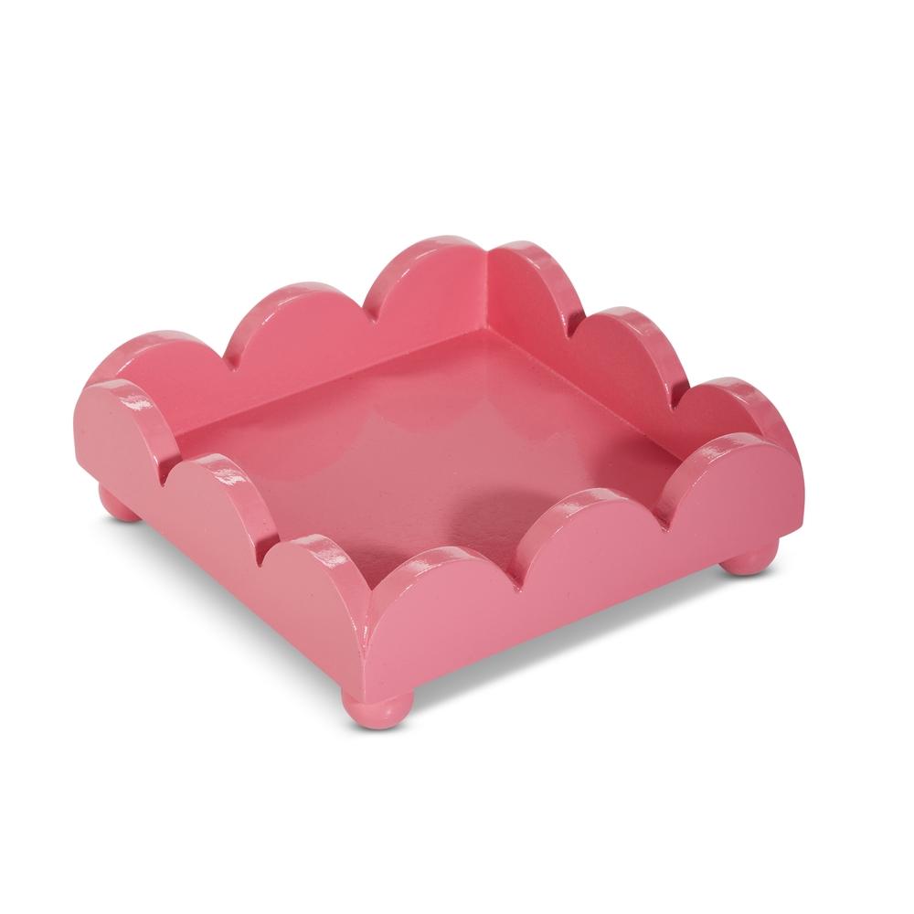 RAZ Imports 6" Bubblegum Scalloped Napkin Holder