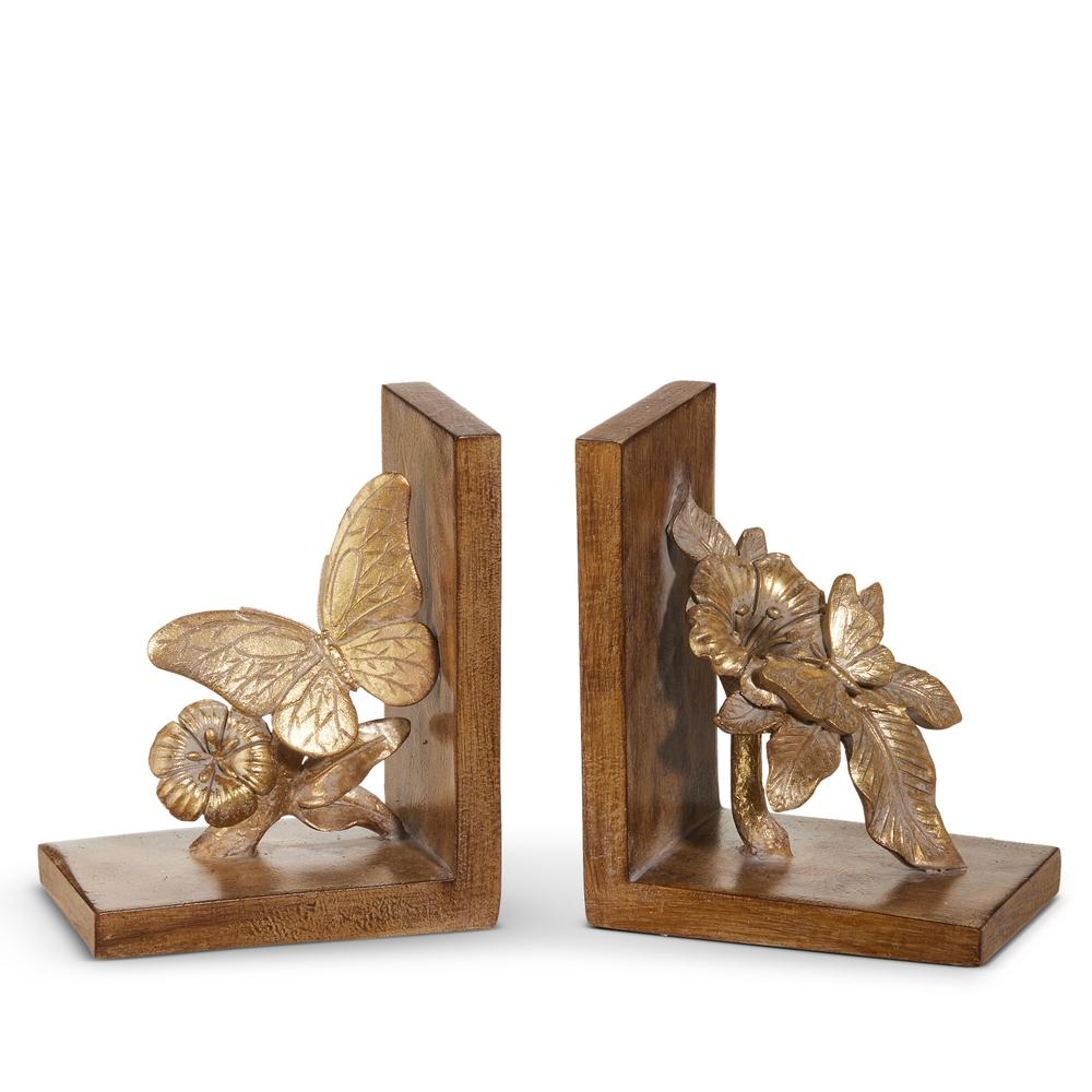RAZ Imports 6" Butterfly on Branch Bookends