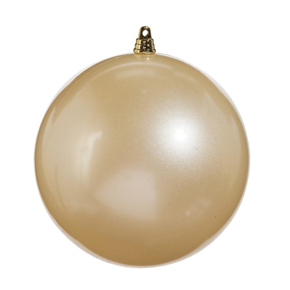 RAZ Imports 6" Champagne Pearl Ball Ornament