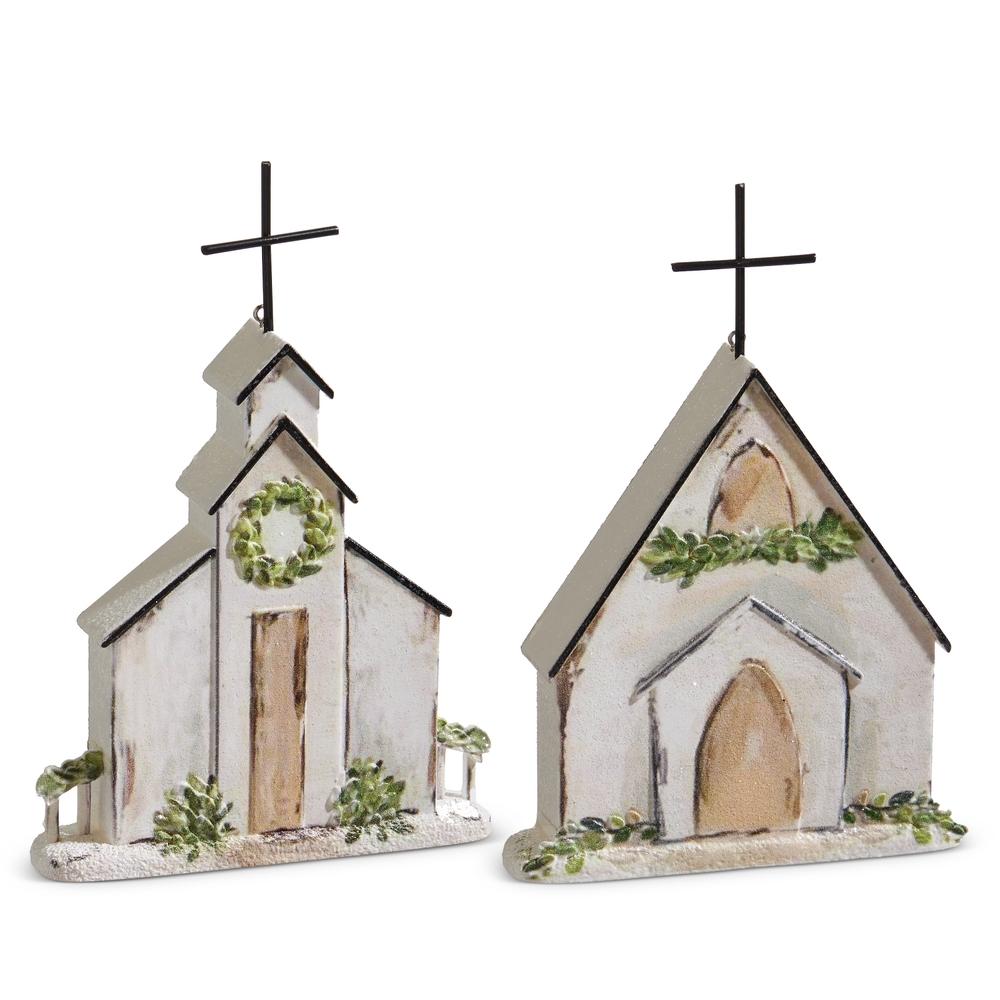 RAZ Imports 6" Church Ornament