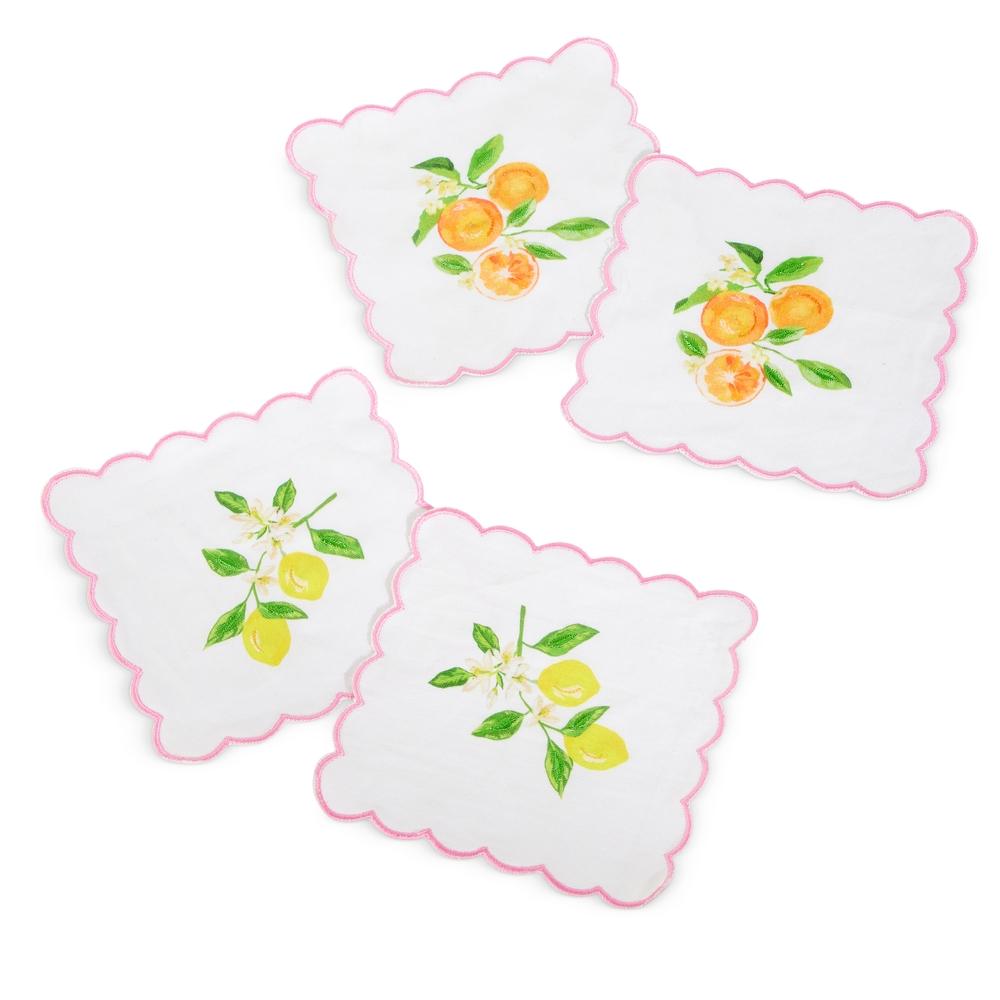 RAZ Imports 6" Citrus Weave Cocktail Napkins