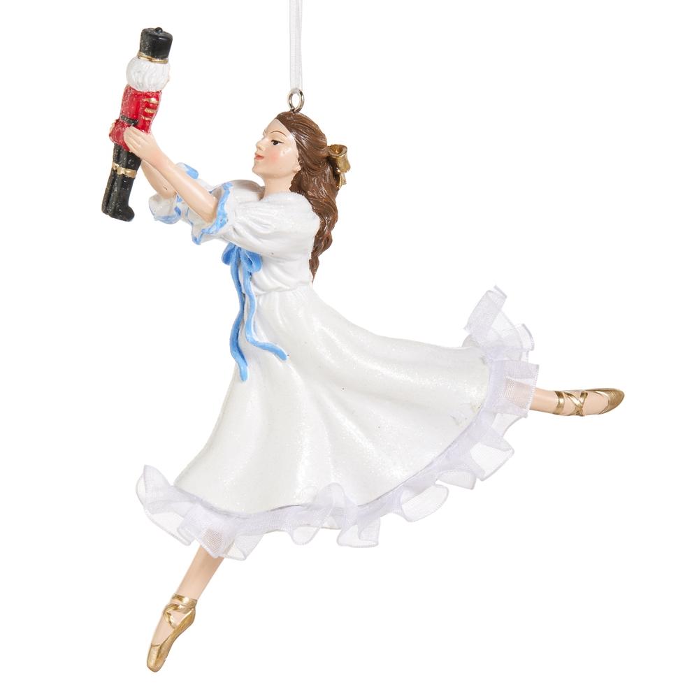 RAZ Imports 6" Clara with Nutcracker Ornament