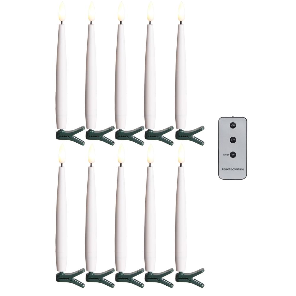 RAZ Imports 6" Clip-On Lighted Candles with Remote