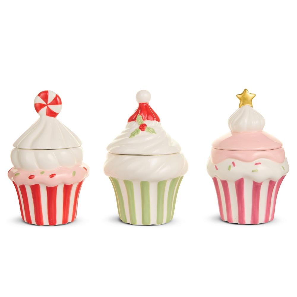 RAZ Imports 6" Cupcake Decorative Containers