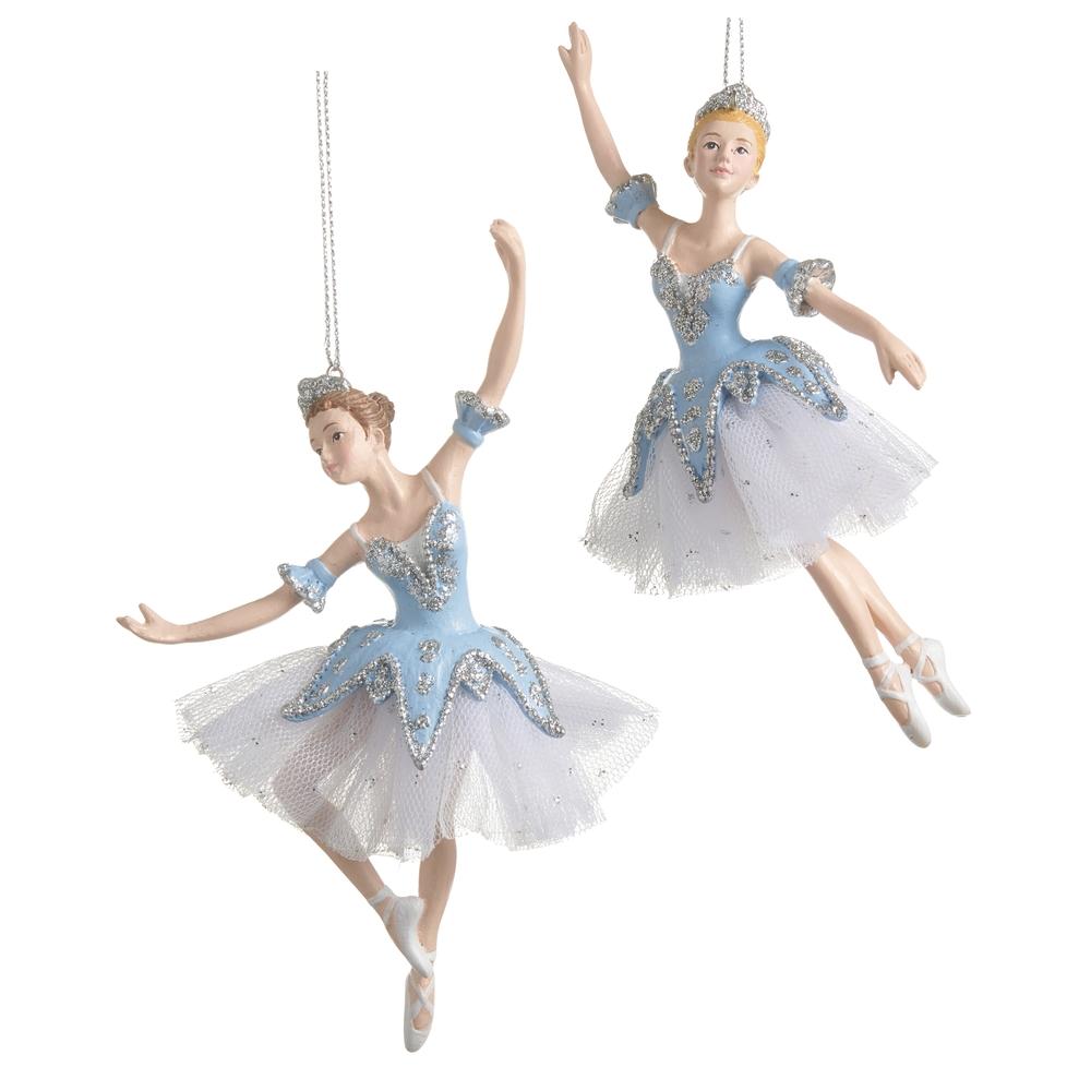 RAZ Imports 6" Dancing Blue Ballerina Ornament