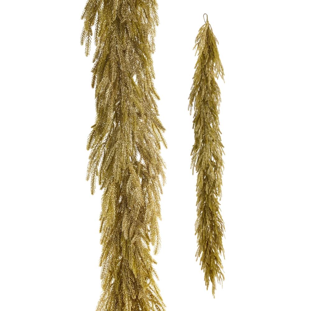 RAZ Imports 6' Gold Pine Garland