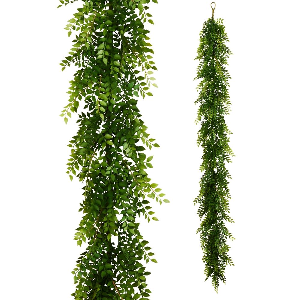 RAZ Imports 6' Green Ruscus Garland