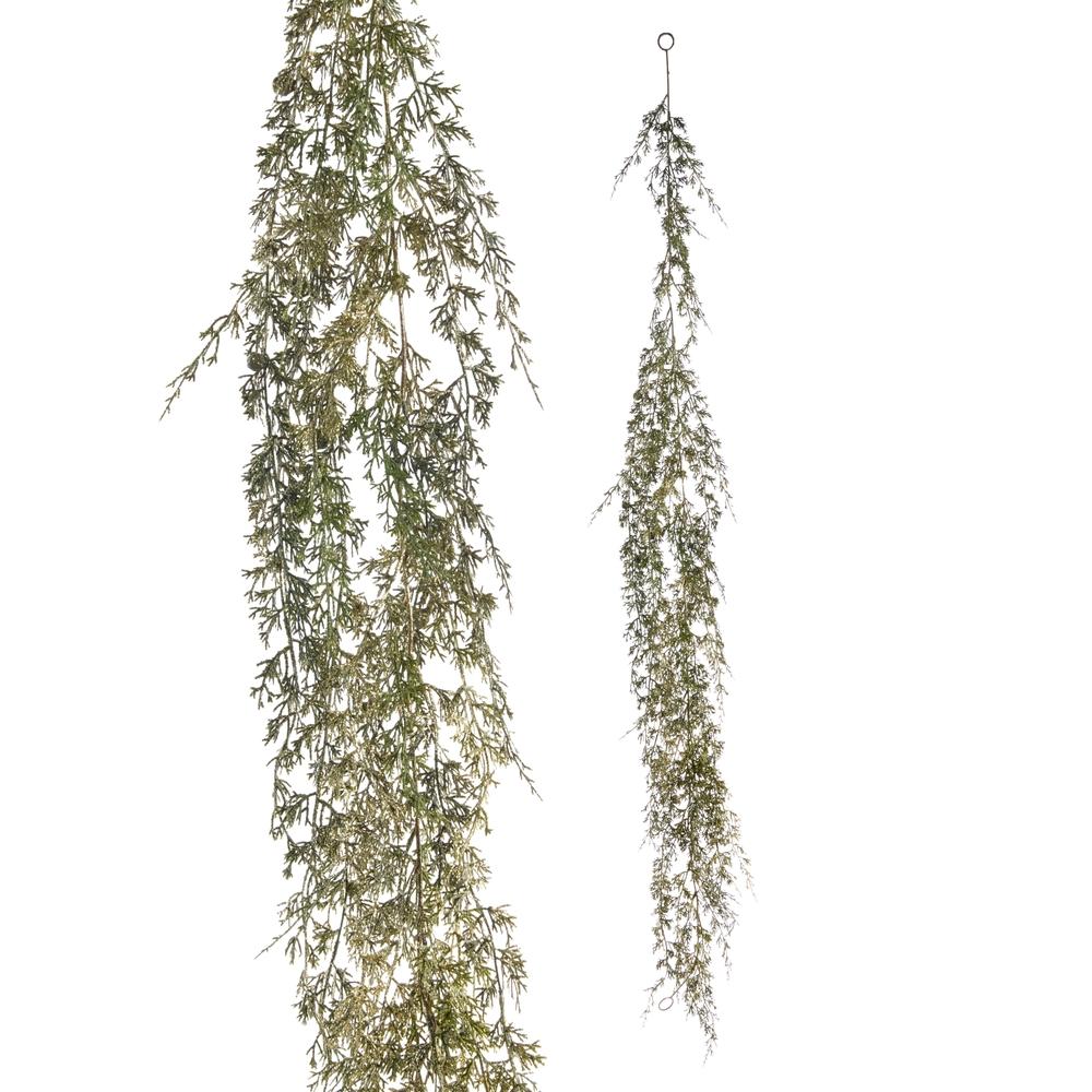 RAZ Imports 6' Hanging Gold Cedar Garland