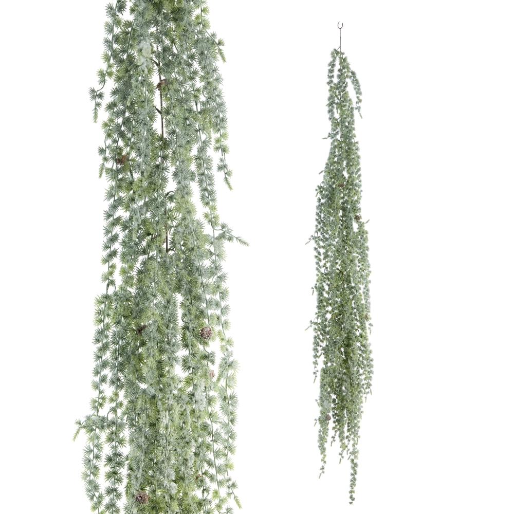 RAZ Imports 6' Iced Hanging Greenery Garland