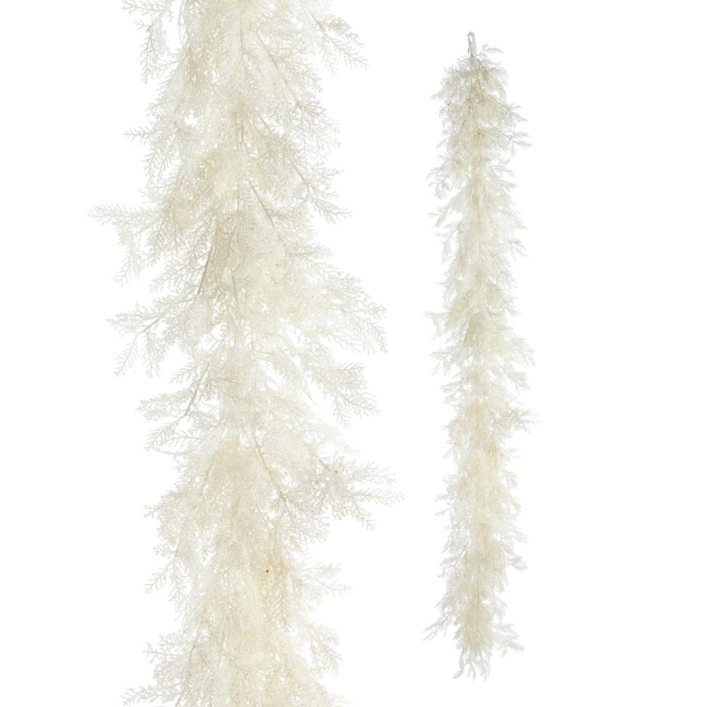 RAZ Imports 6' Iced White Cedar Garland
