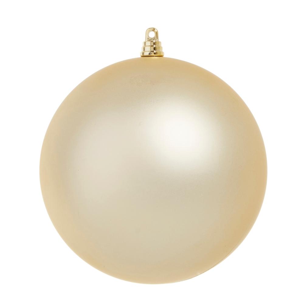RAZ Imports 6" Matte Champagne Ball Ornament