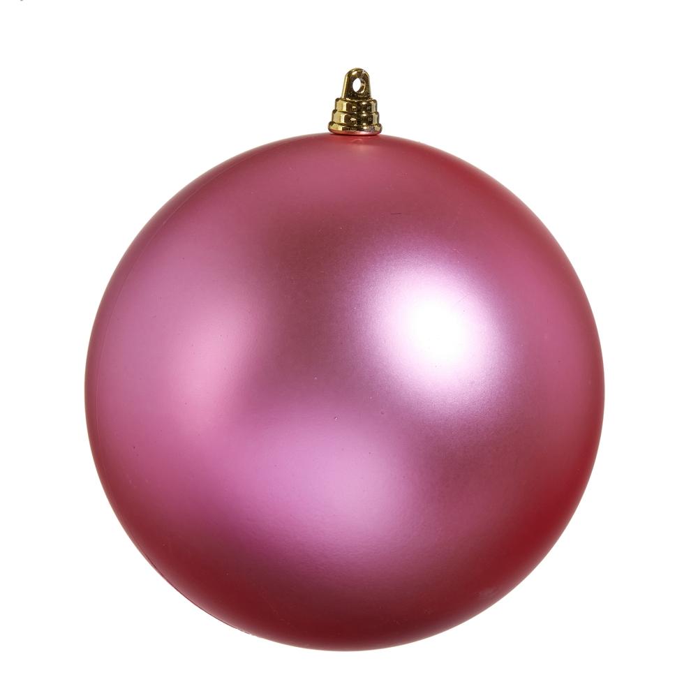 RAZ Imports 6" Matte Fuchsia Ball Ornament