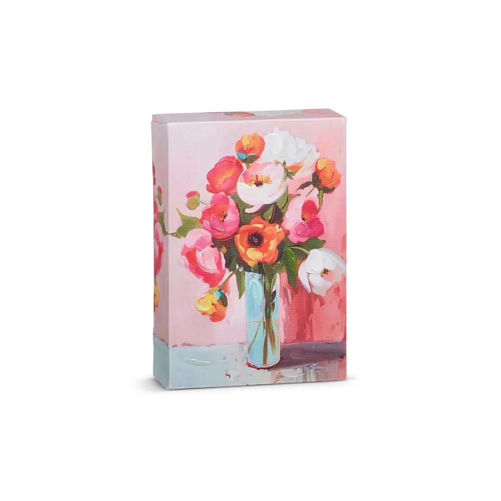 RAZ Imports 6" Pink Floral Wall Art