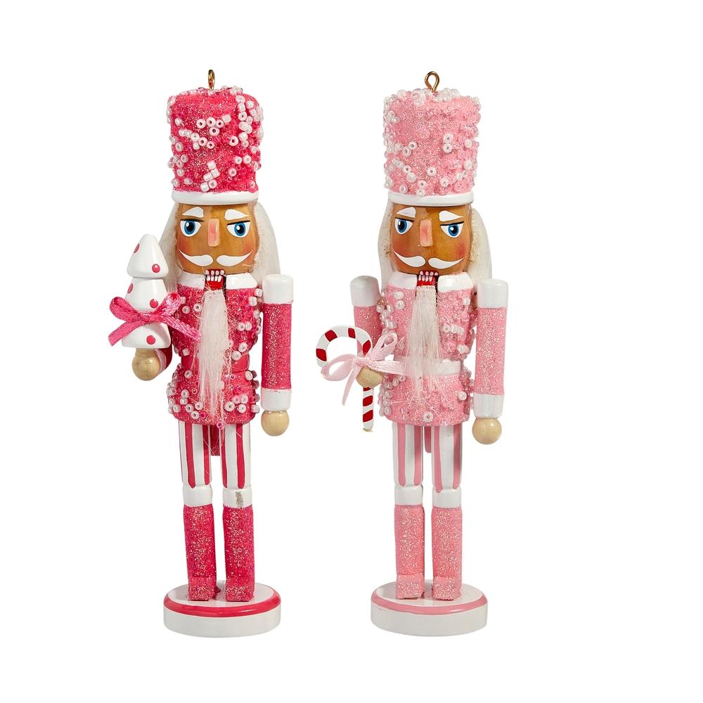 RAZ Imports 6" Pink Nutcracker Ornament