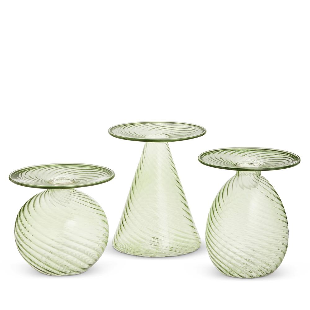 RAZ Imports 6" Sage Green Candle Holder