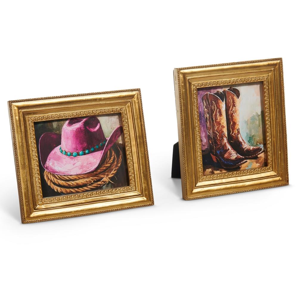 RAZ Imports 6" Sassy in the Saddle Framed Art