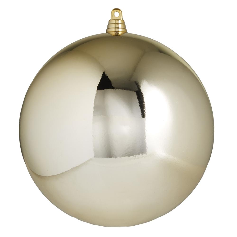 RAZ Imports 6" Shiny Champagne Ball Ornament