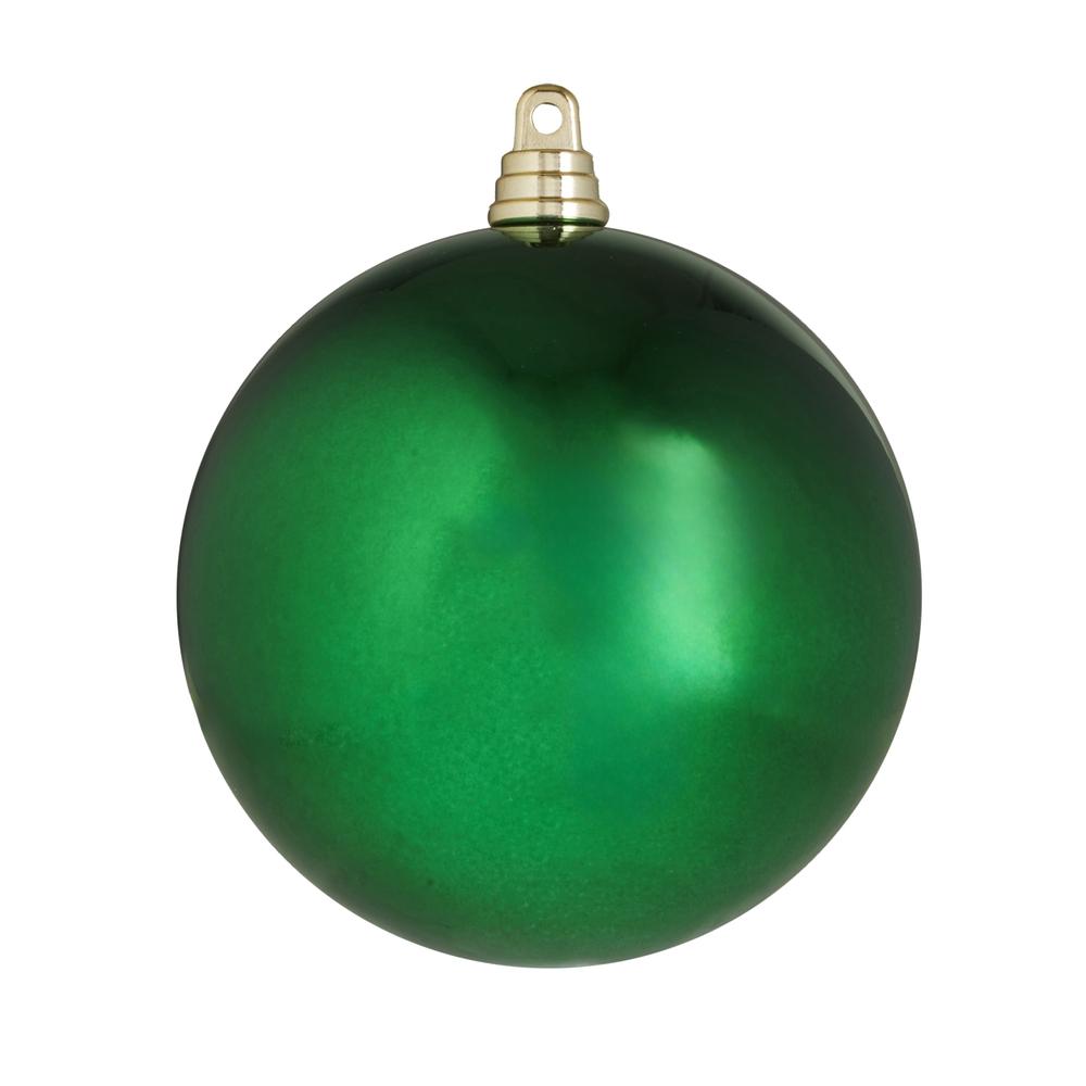 RAZ Imports 6" Shiny Green Ball Ornament