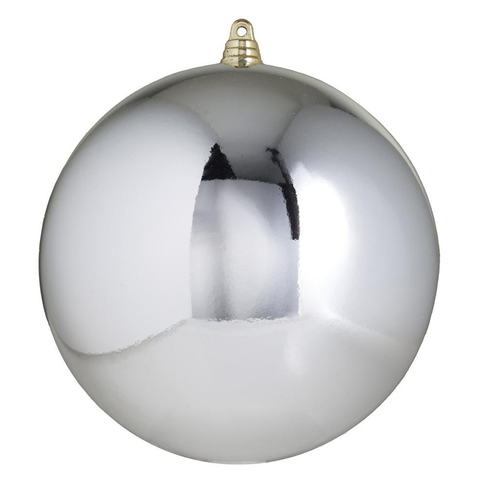 RAZ Imports 6" Shiny Silver Ball Ornament