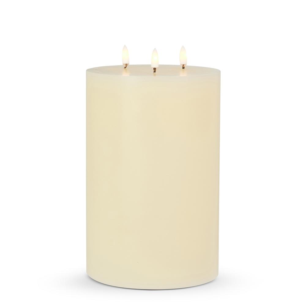 RAZ Imports 6" X 9" Ivory Triflame Candle