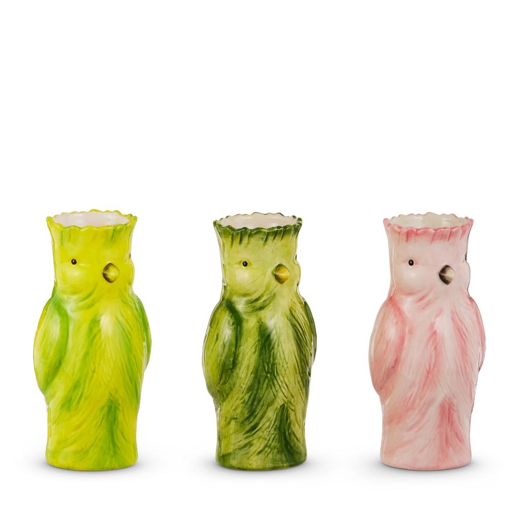 RAZ Imports 7.25" Cockatoo Bud Vase