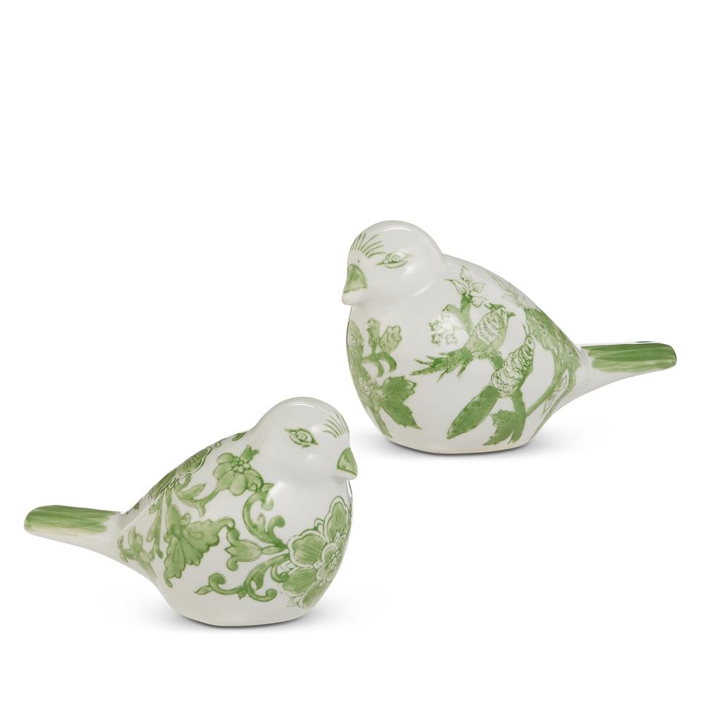 RAZ Imports 7.25" Green and White Bird