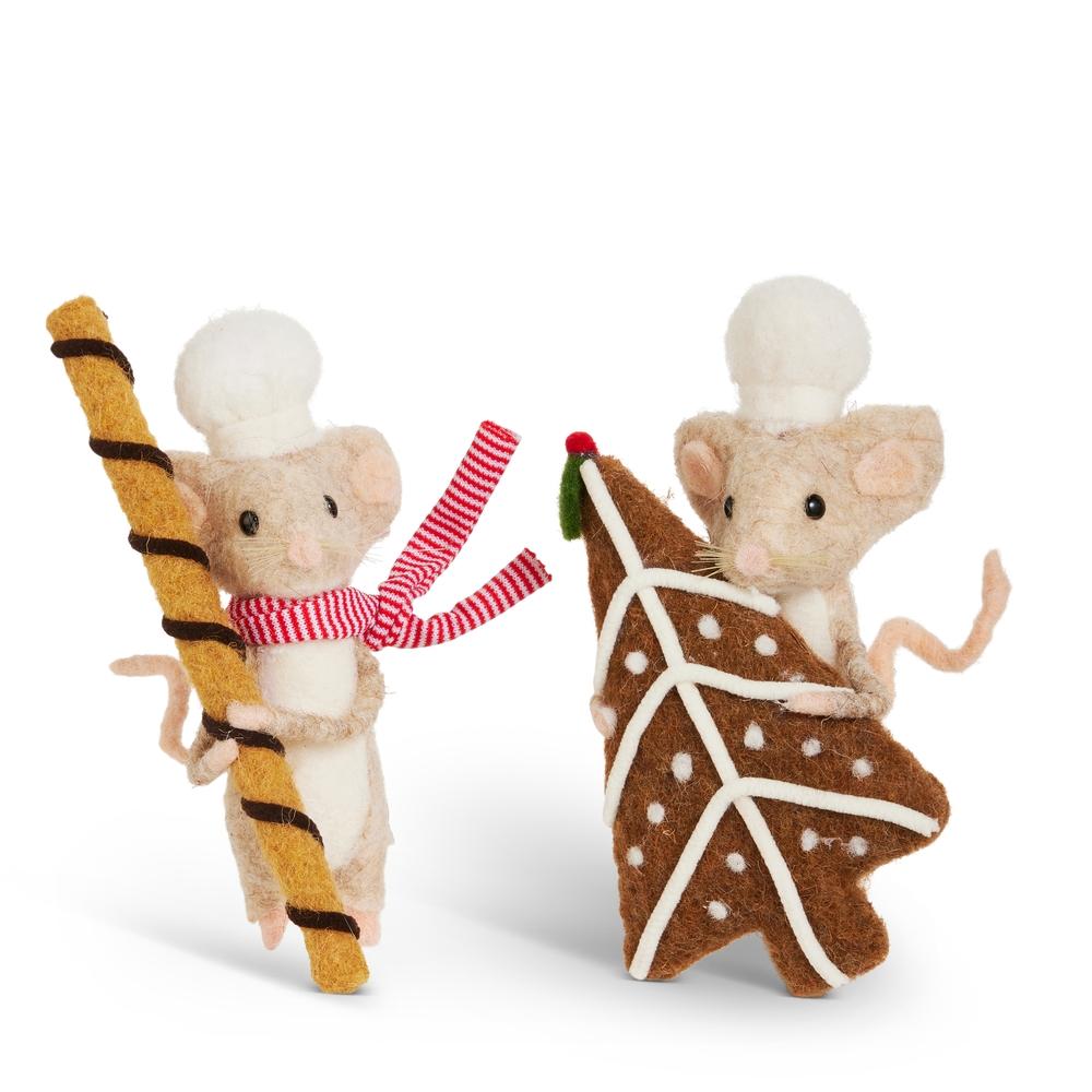 RAZ Imports 7.5" Baker Mouse with Cookie Ornament