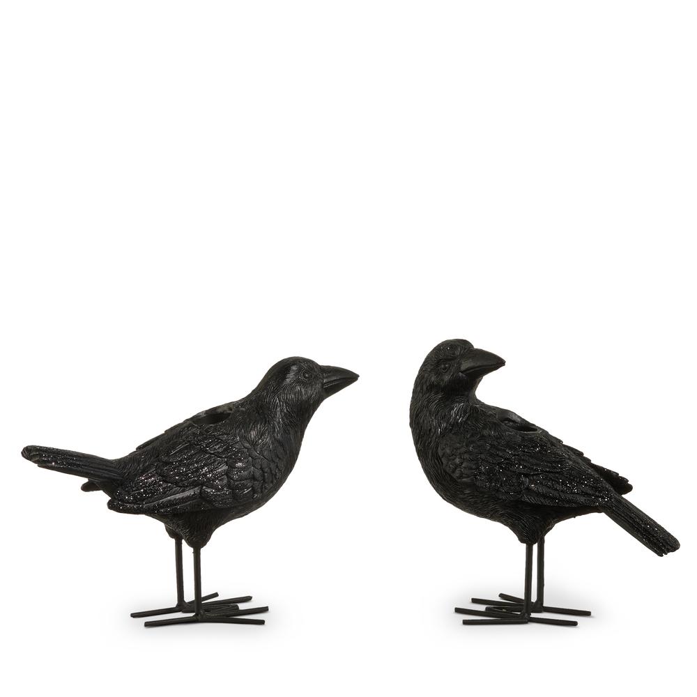RAZ Imports 7.5" Crow Candle Holder