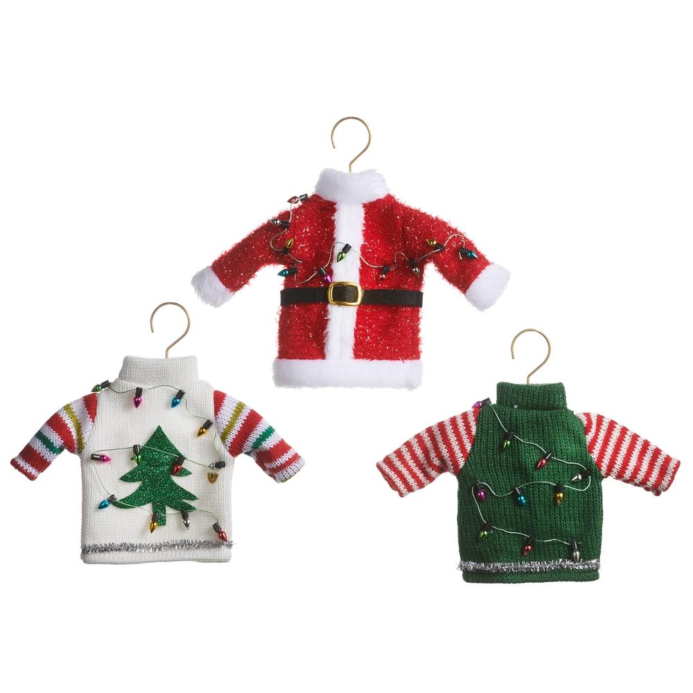 RAZ Imports 7.5" Hanging Christmas Sweaters