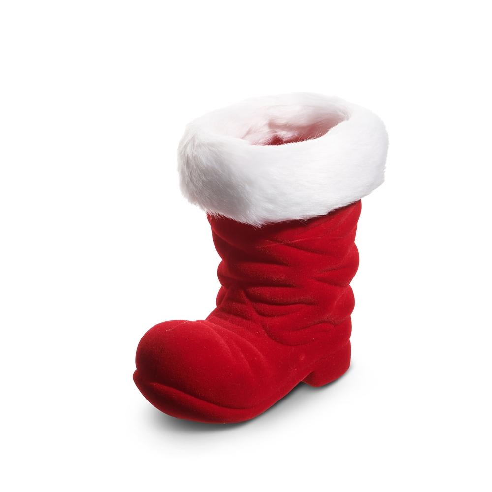 RAZ Imports 7.5" Red Flocked Boot