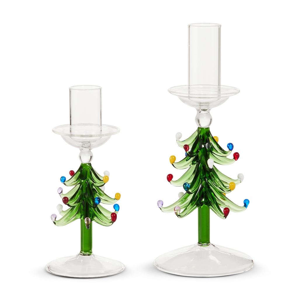 RAZ Imports 7.5" Tree Candle Holders