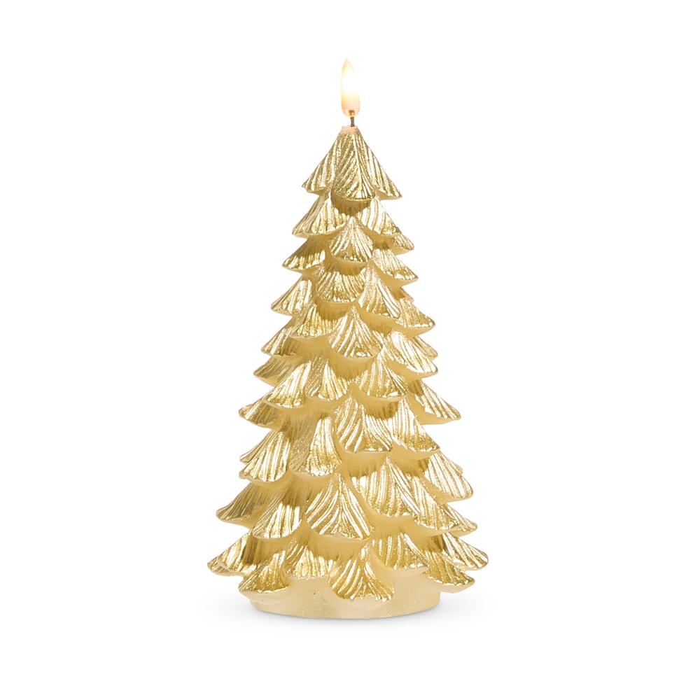 RAZ Imports 7.75" Gold Tree Candle