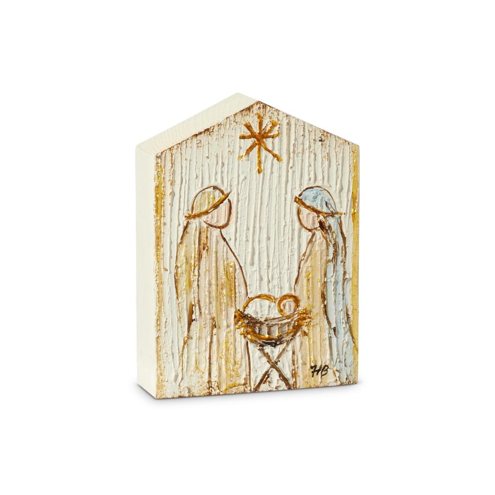 RAZ Imports 7.75" Holy Family Textured Block