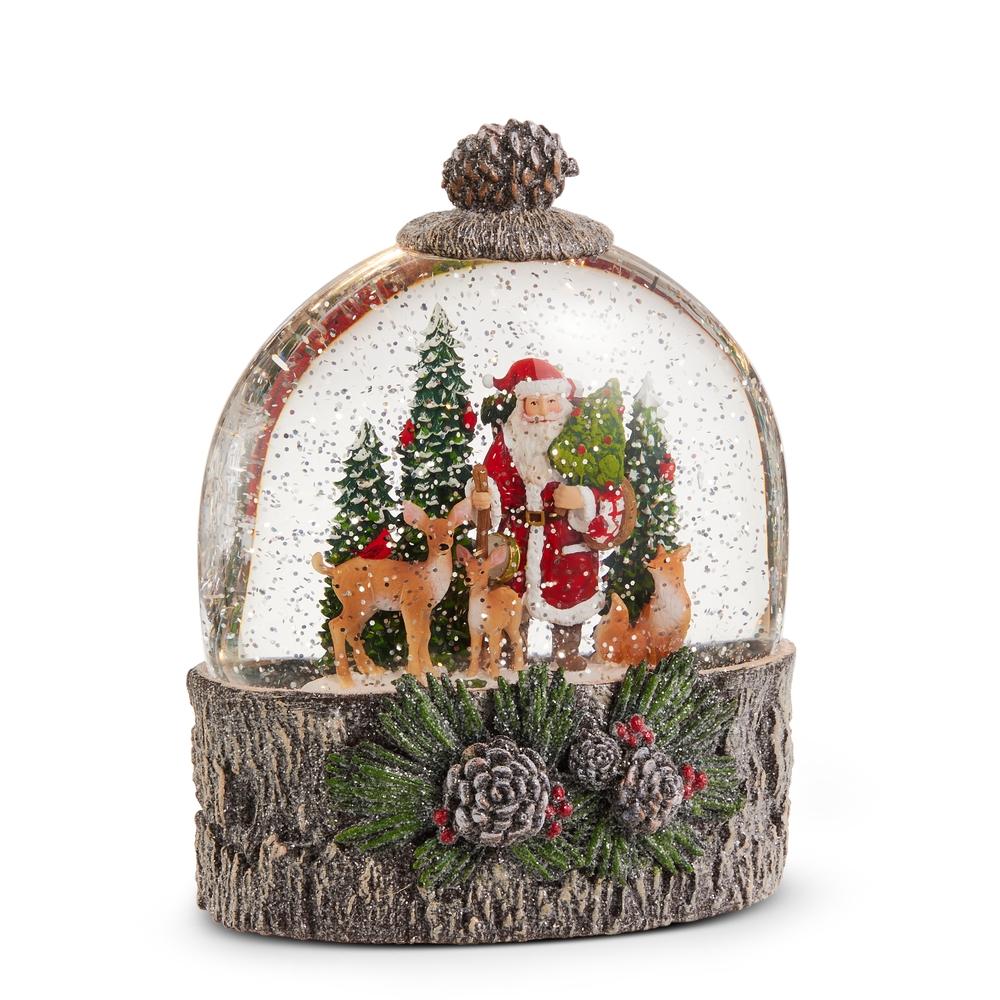 RAZ Imports 7.75" Woodland Noel Lighted Water Globe