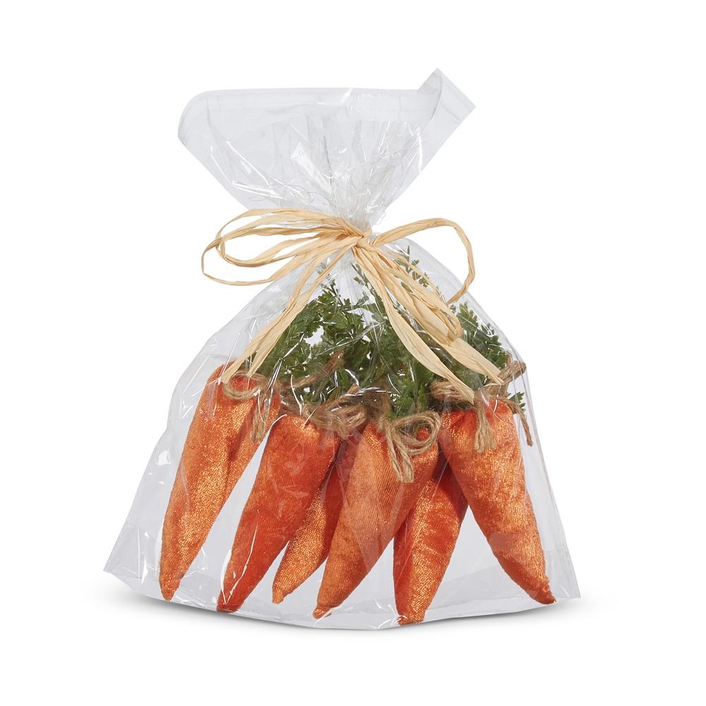 RAZ Imports 7" Bag of Velvet Carrots