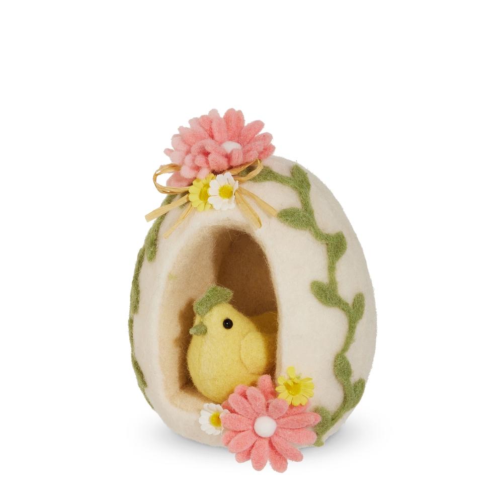 RAZ Imports 7" Felt Egg with Chick