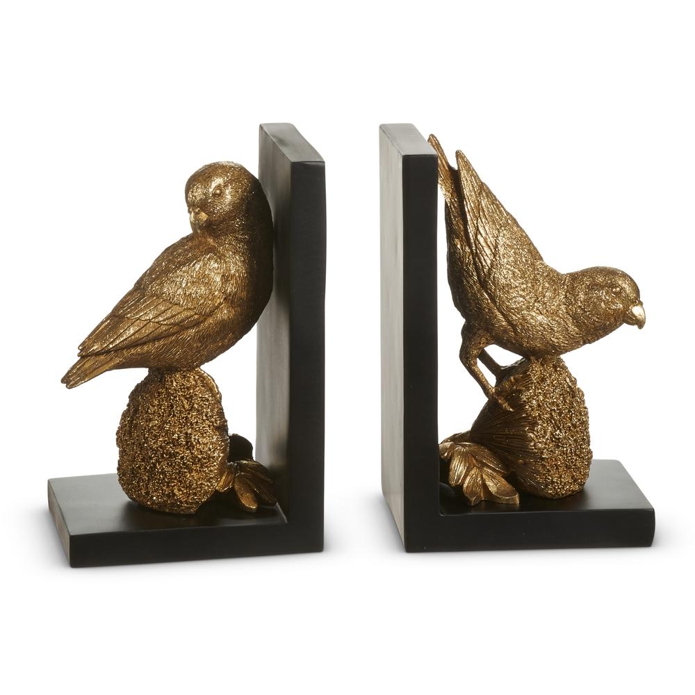 RAZ Imports 7" Gold Bird Book Ends