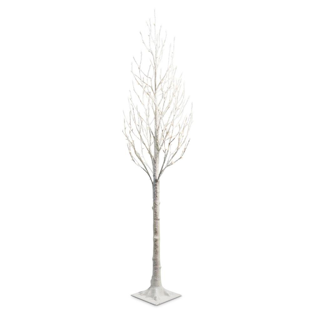 RAZ Imports 7' Lighted White Iced Tree